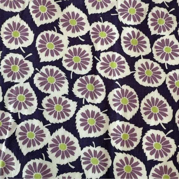 EUC Boden Purple Floral A-Line Skirt with Side Zipper - Picture 4 of 10